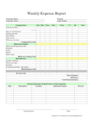 026 Download Weekly Expense Report Form Pdf Freedownloads