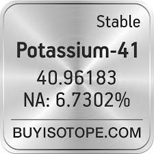 potium 41 potium 41 isotope