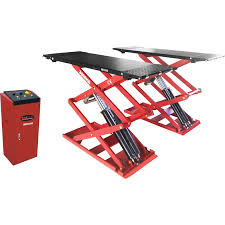 full rise surface mounted scissor lift