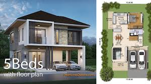 house plan 3d 13x16 with 5 bedrooms
