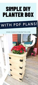 how to build a simple diy planter box