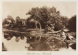The crystal palace dinosaurs are a series of sculptures of dinosaurs and other extinct animals, incorrect by modern standards, in the london borough of bromley's crystal palace park. Dinosaurs Crystal Palace Park Sydenham London 1911 At Science And Society Picture Library