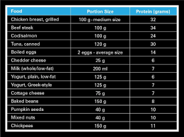 Protein Intake Chart Idcn