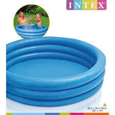 intex blue crystal paddling pool
