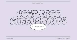 best free bubble fonts to use today