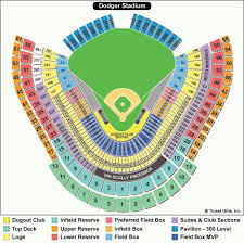 48 Dodger Stadium Detailed Seating Chart With Seat Numbers