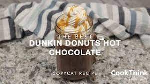 the best dunkin donuts hot chocolate