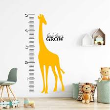 Kids Giraffe Wall Sticker Ruler