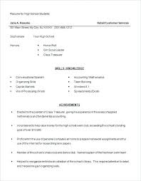 Simple Resume Template Pdf High School Resume Templates Doc Free