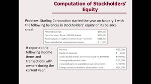 Statement Of Stockholders Equity Youtube