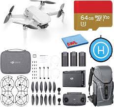 DJI Mavic Mini Fly More Combo Drone FlyCam Quadcopter with 2.7K Camera  Starter Bundle with Backpack, 64GB microSD Card, Landing Pad, and Cloth :  Toys & Games - Amazon.com