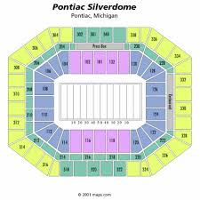Pontiac Silverdome Football Seating Chart State Of
