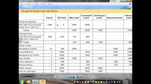 Electrical Commercial Load Calculation Ewc Ch 3 10 09 12