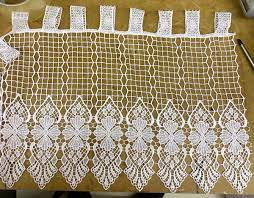 embroidered macrame cafe net curtain