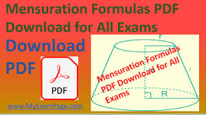 Mensuration Formulas Pdf Download For All Exams Myexampage