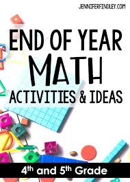 end of year math activities and ideas