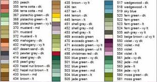 Diamond Painting Dmc Colour Chart Book 447 Colours Explicit
