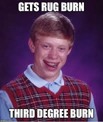 bad luck brian meme flip