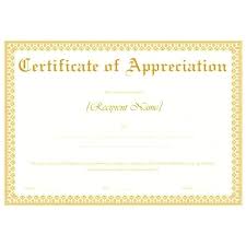 Certificates Of Appreciation Templates For Word Large Size