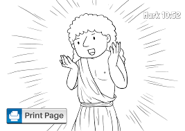 Jesus heals a man born blind. Jesus Heals The Blind Man Coloring Pages Free Printables Connectus