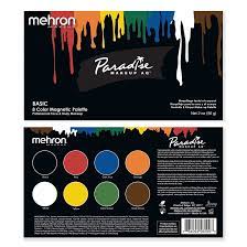 body paint 8 color palette