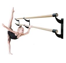 ballet bar double 2 wood fixed height