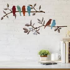 2pcs Metal Birds Wall Decoration Kit