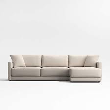 Right Arm Wide Chaise Sectional Sofa