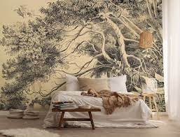 Old Style Exotic Landscape Wall Mural