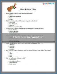 Only true fans will be able to answer all 50 halloween trivia questions correctly. Printable Cinco De Mayo Trivia Lovetoknow