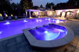 Led Pool Lighting That Would Make Prince Proud By Signature Pools Mi Inground Pool Lights Led Pool Lighting Pool Lights