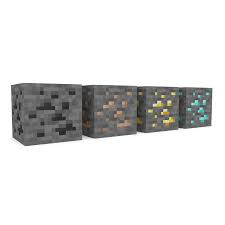 Design a custom creeper, enderman or an ender dragon with tynker's minecraft texture pack editor. Minecraft Primary Ore Blocks Coal Iron Gold Diamond 3d Model 6 Obj Blend Free3d