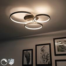 Modern Ceiling Lamp Steel Incl Led And