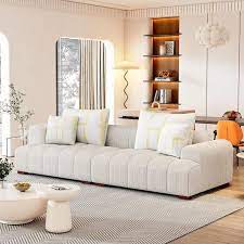 Modular Comfy Corduroy Fabric Sofa