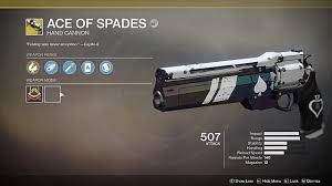 Get 250 handgun murders in a strike. Destiny 2 Guide How To Get Ace Of Spades Destiny 2