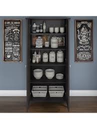 Ikea kitchen pantry,pantry cabinet lowes,pantry shelving systems,pantry shelving units,walk in pantry ideas. Bush Furniture Salinas 63 H Kitchen Pantry Cabinet With Doors Vintage Black Standard Delivery Office Depot
