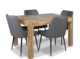 Light Mango Wood 120cm Dining Table 4