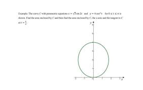 Curve C With Parametric Equations