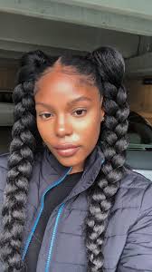 They go well with any outfit, be it a gown, a skirt, or leather pants. Quick And Easy Protective Style Naturalhair Black Girl Braided Hairstyles Braided Hairstyles For Black Women Quick Braided Hairstyles