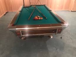 8 ft fischer pool table with automatic
