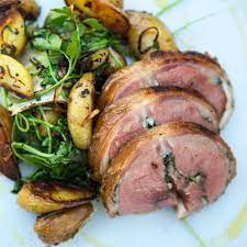 lamb loin roast recipe rolled with herbs