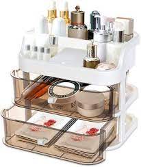 makeup organizer with 2 drawers large