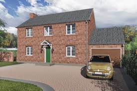 new traditional brick house in