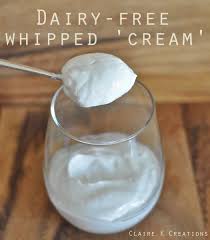 dairy free whipped cream claire k