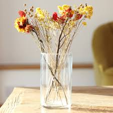 small cylinder glass vase home