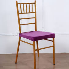 Stretch Purple Dining Chair Seat Cover