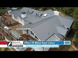 effect of metal roof colors you