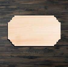 Plaque Wooden Cutout Wood Plaque