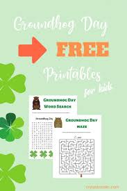 Use this 'color and write: Groundhog Day Activities For Kids Free Printable Worksheets Crystal Carder