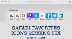 safari favorite icons favicons missing